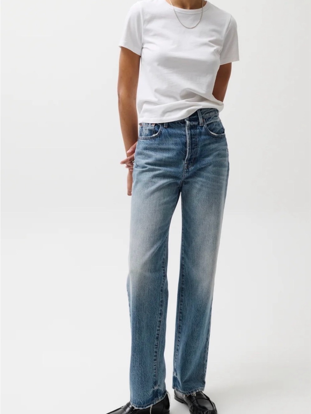 Pistola Cassie High Rise Straight Leg Jeans Size 25